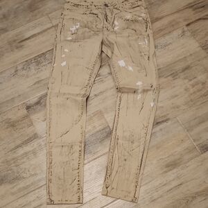 Embellish Tan Jeans